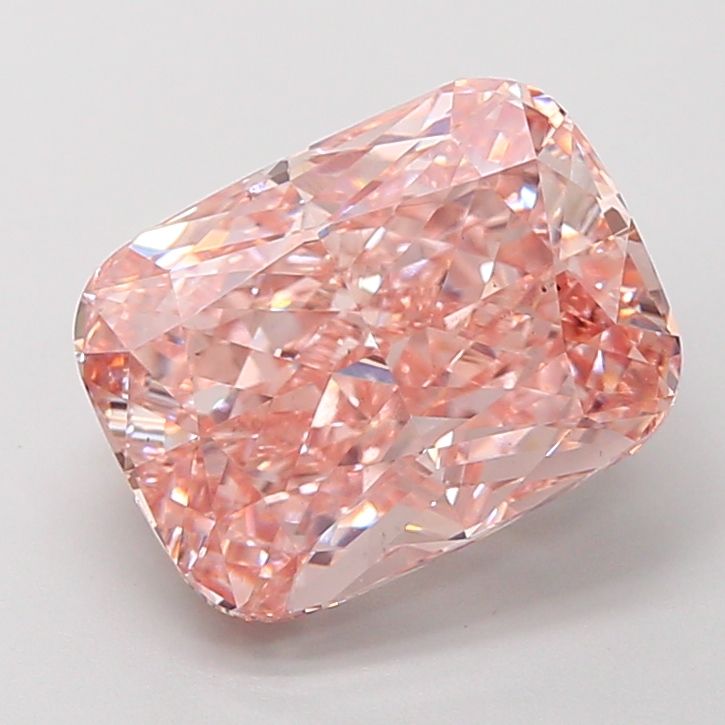 5.00 Carat Cushion Cut Fancy Pink