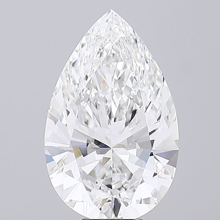 10.06 Carat E-VVS2 Pear Lab Diamond
