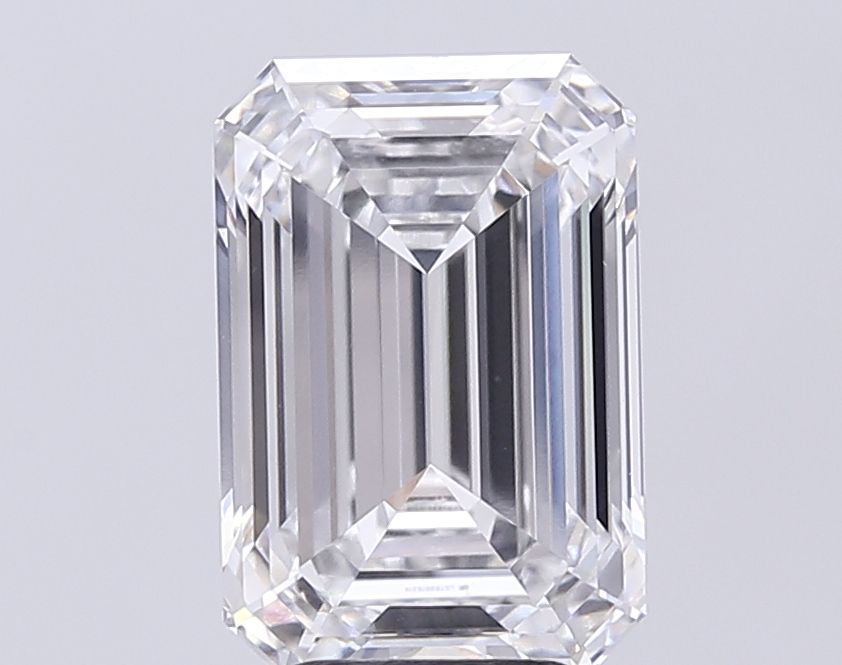 4.59 Carat F-VVS1 Emerald Lab Diamond