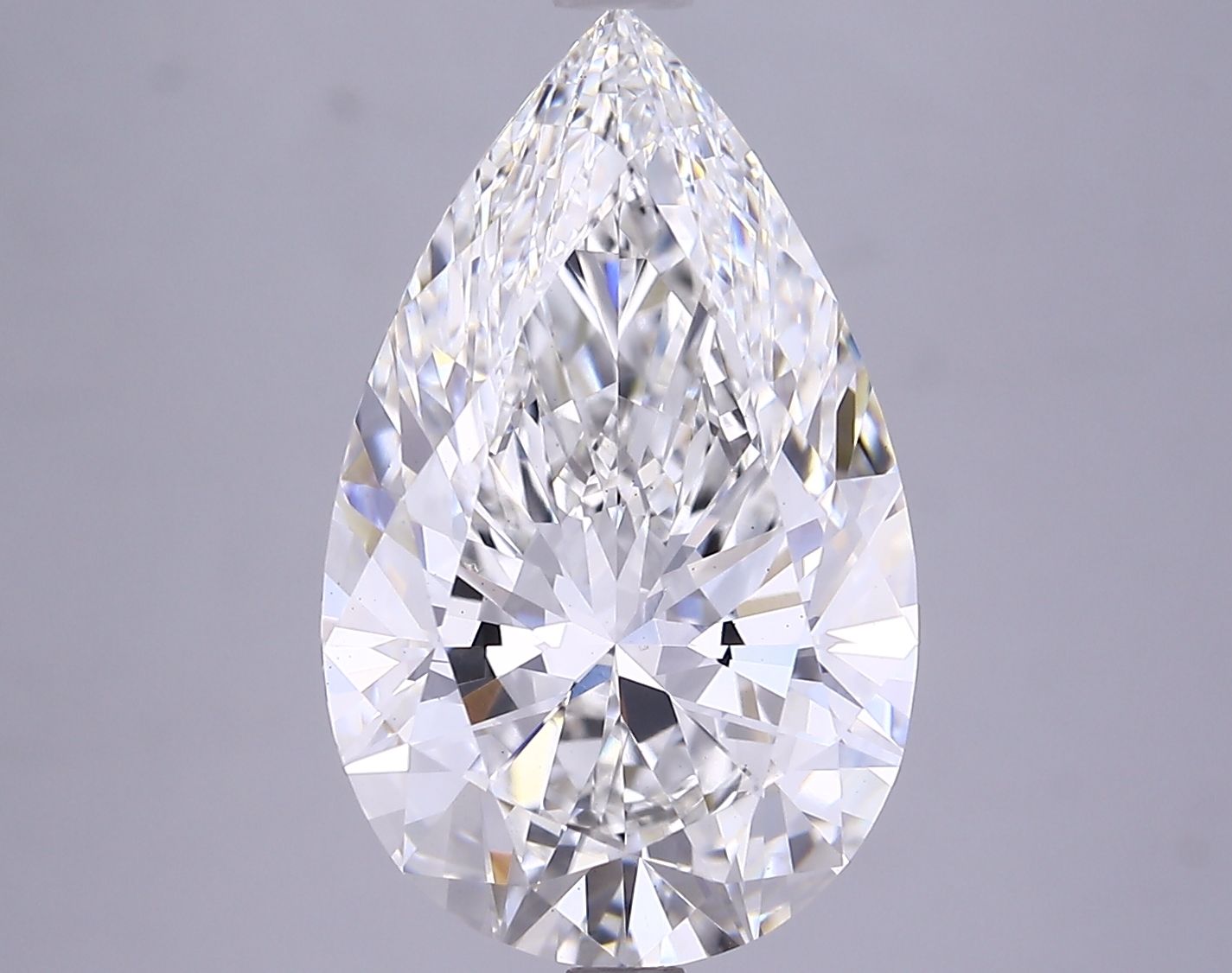 6.12 Carat F-VS1 Pear Lab Diamond