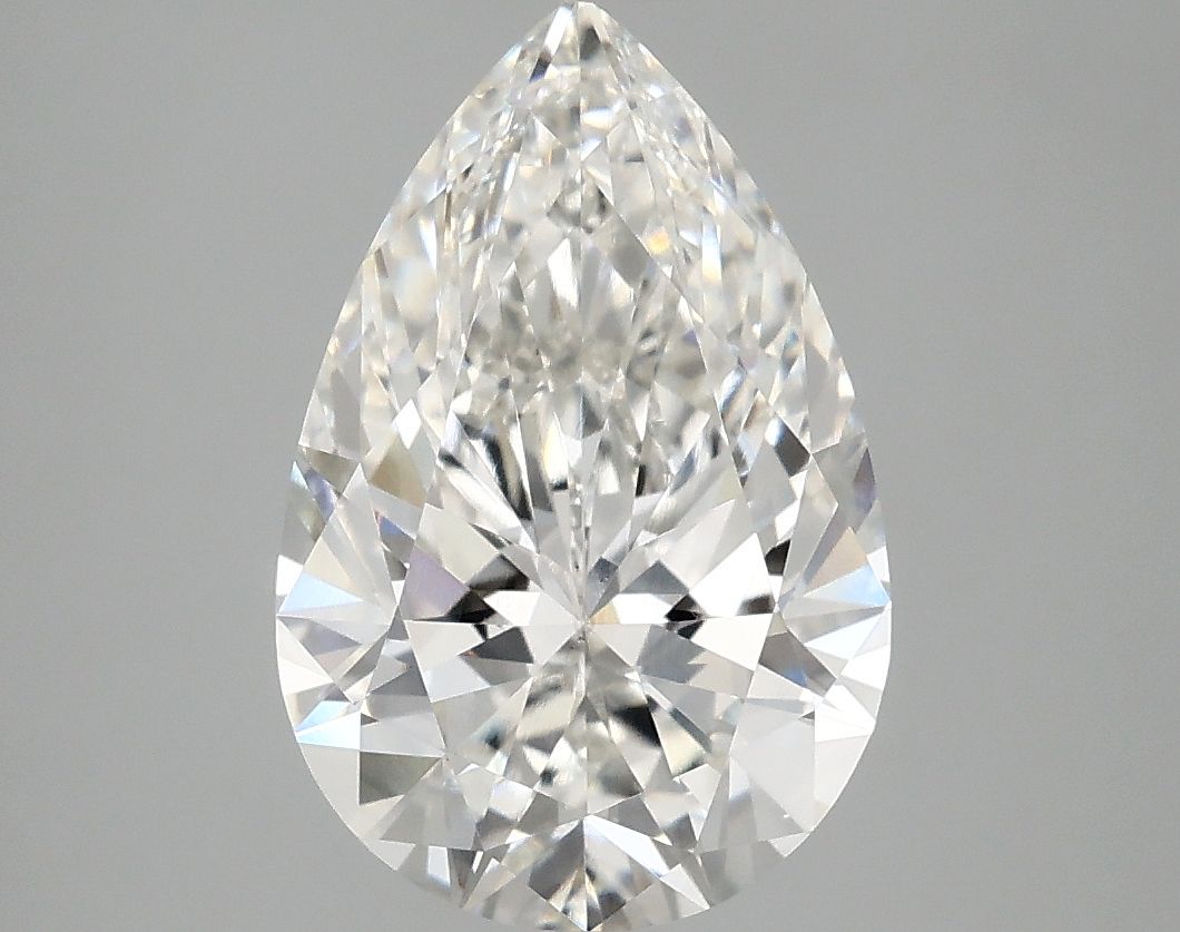 3.04 Carat G-VS1 Pear Lab Diamond