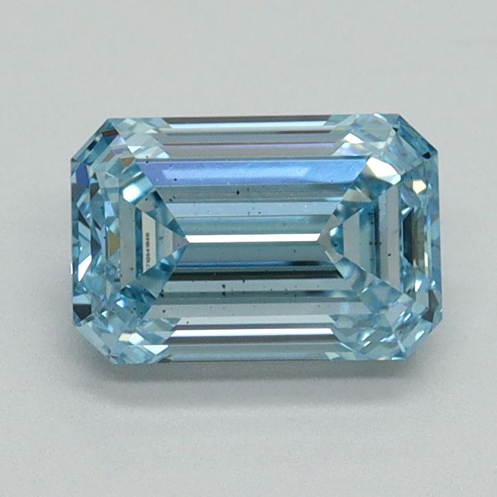 1.15 Carat Emerald Cut Fancy Blue