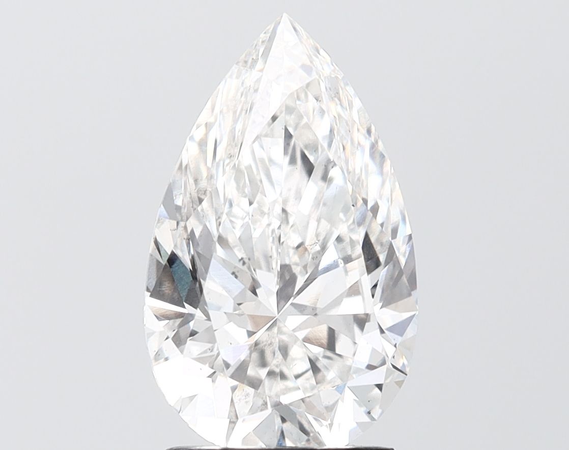 3.09 Carat F-SI1 Pear Lab Diamond