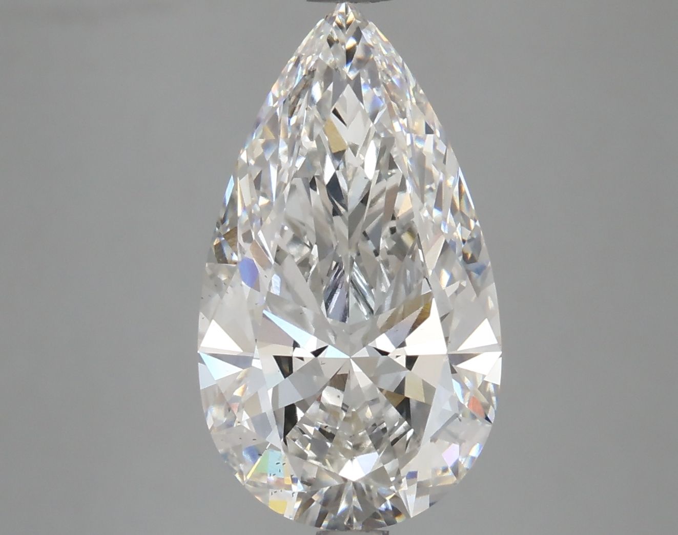 4.05 Carat G-VS2 Pear Lab Diamond