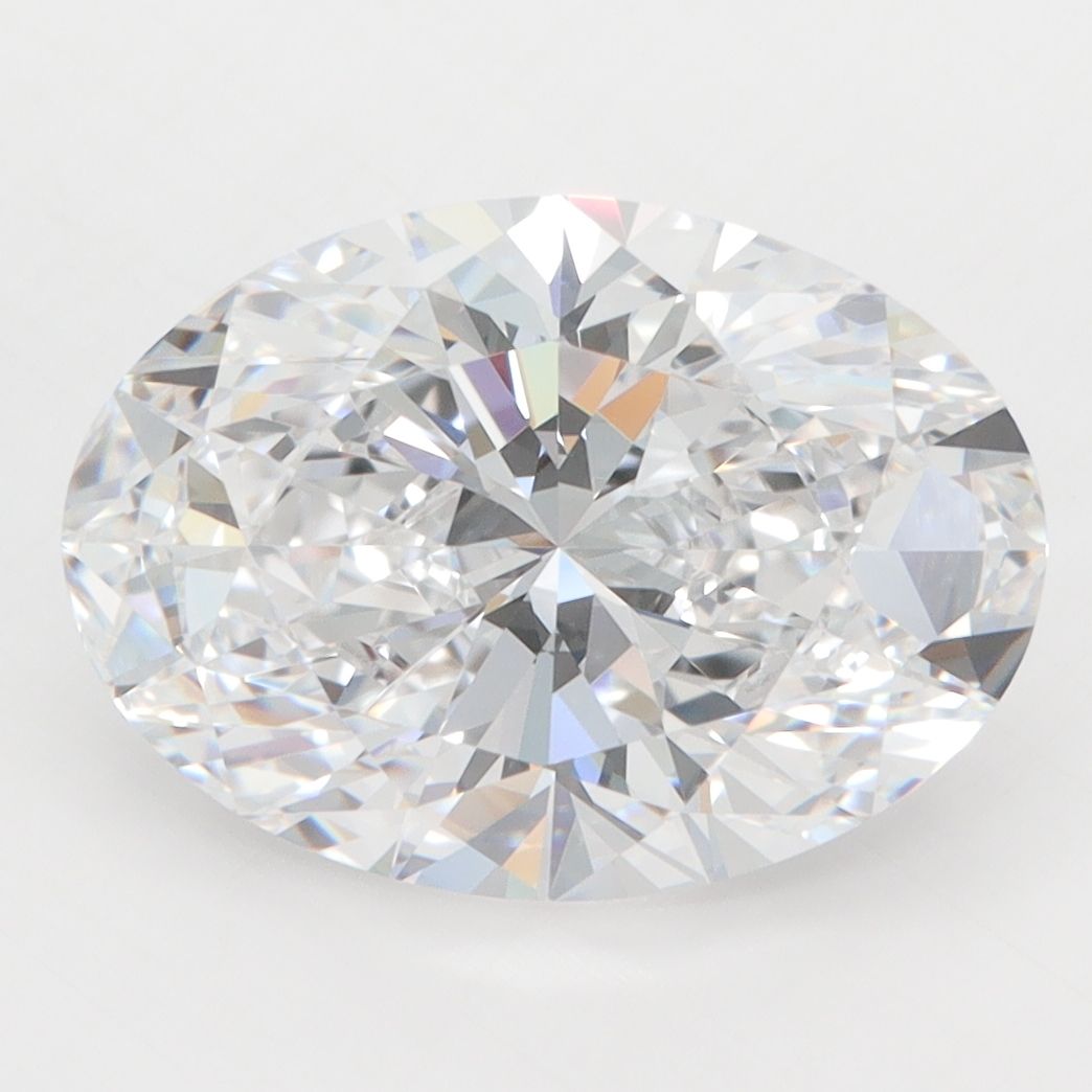 4.44 Carat D-VVS2 Oval Lab Diamond