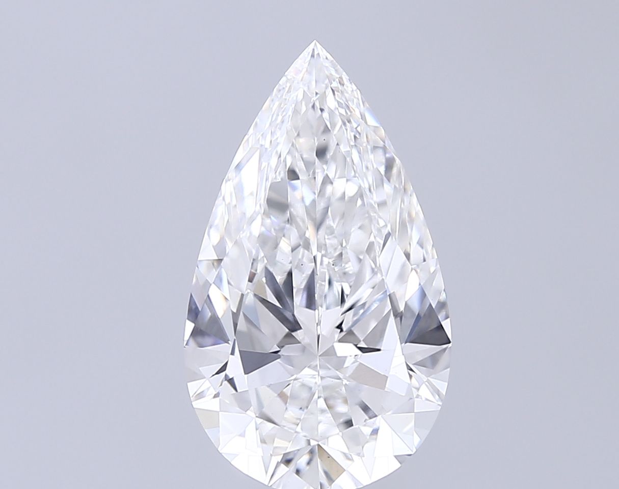 5.02 Carat F-VS1 Pear Lab Diamond