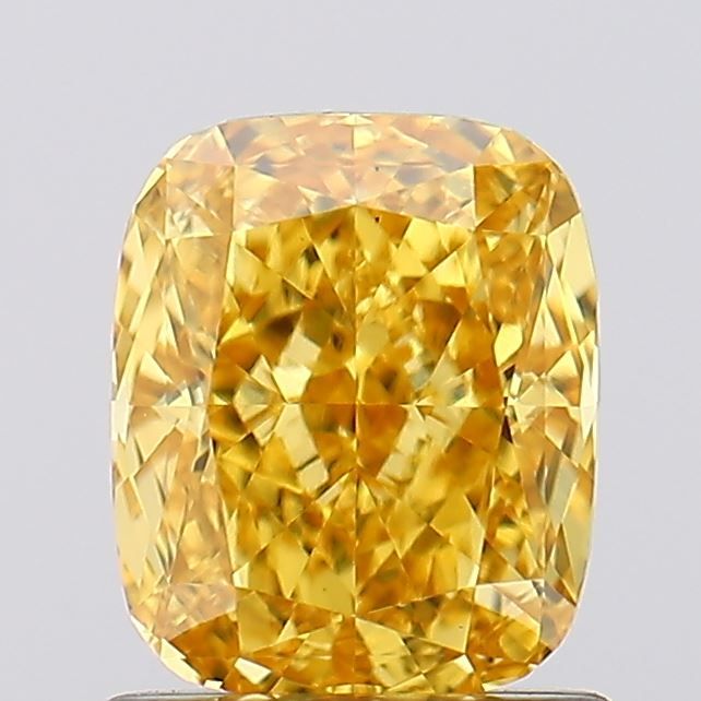 1.23 Carat Cushion Cut Fancy Yellow