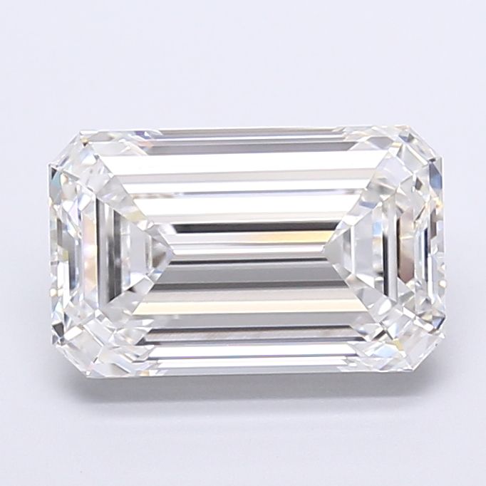 5.52 Carat F-VVS2 Emerald Lab Diamond