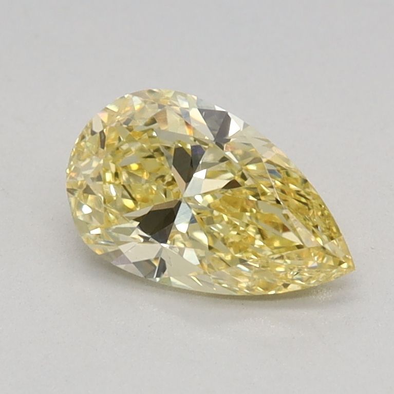 0.52 Carat Yellow VS1 Pear Diamond