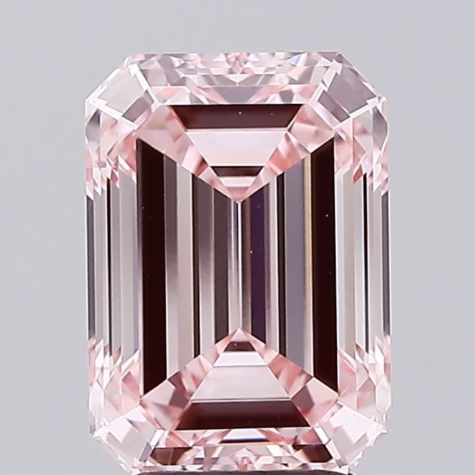 3.10 Carat Emerald Cut Fancy Pink