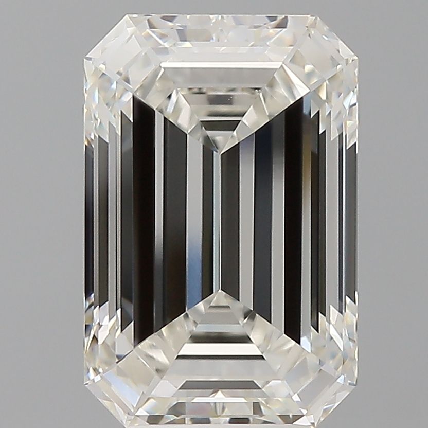 5.09 Carat G-VVS2 Emerald Lab Diamond