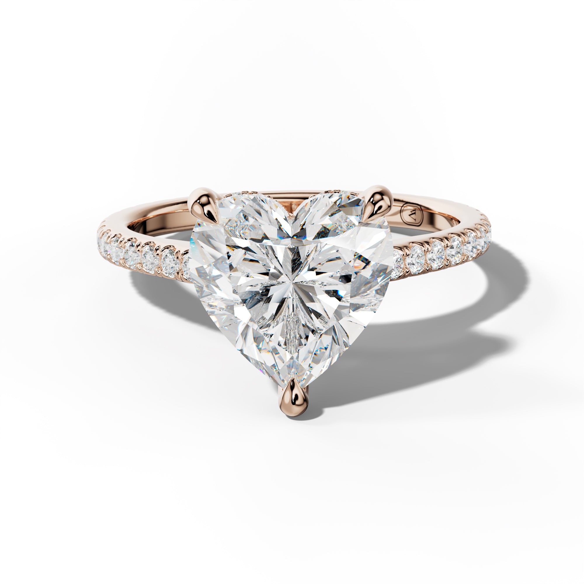 Aria Heart Diamond Engagement Ring