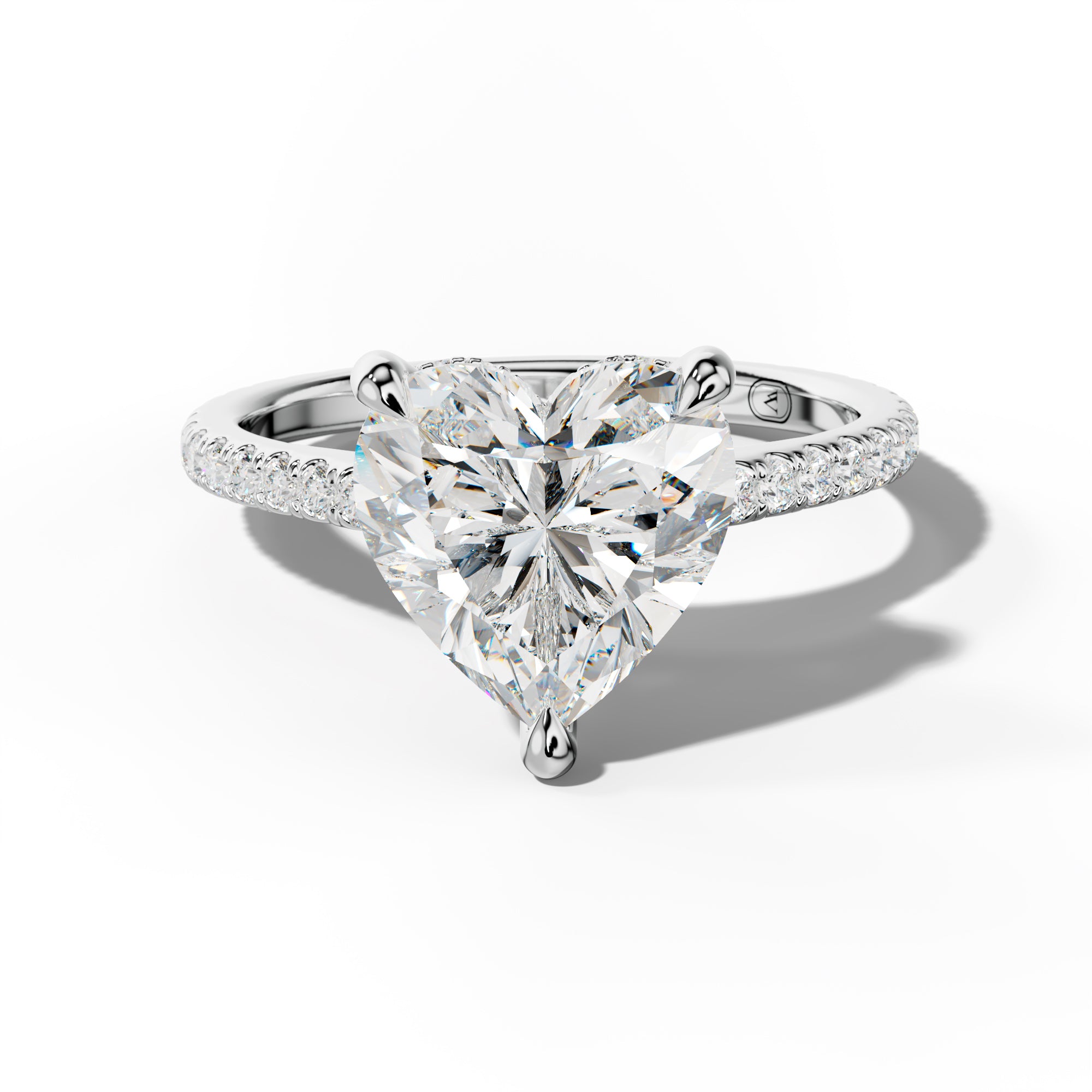 Aria Heart Diamond Engagement Ring