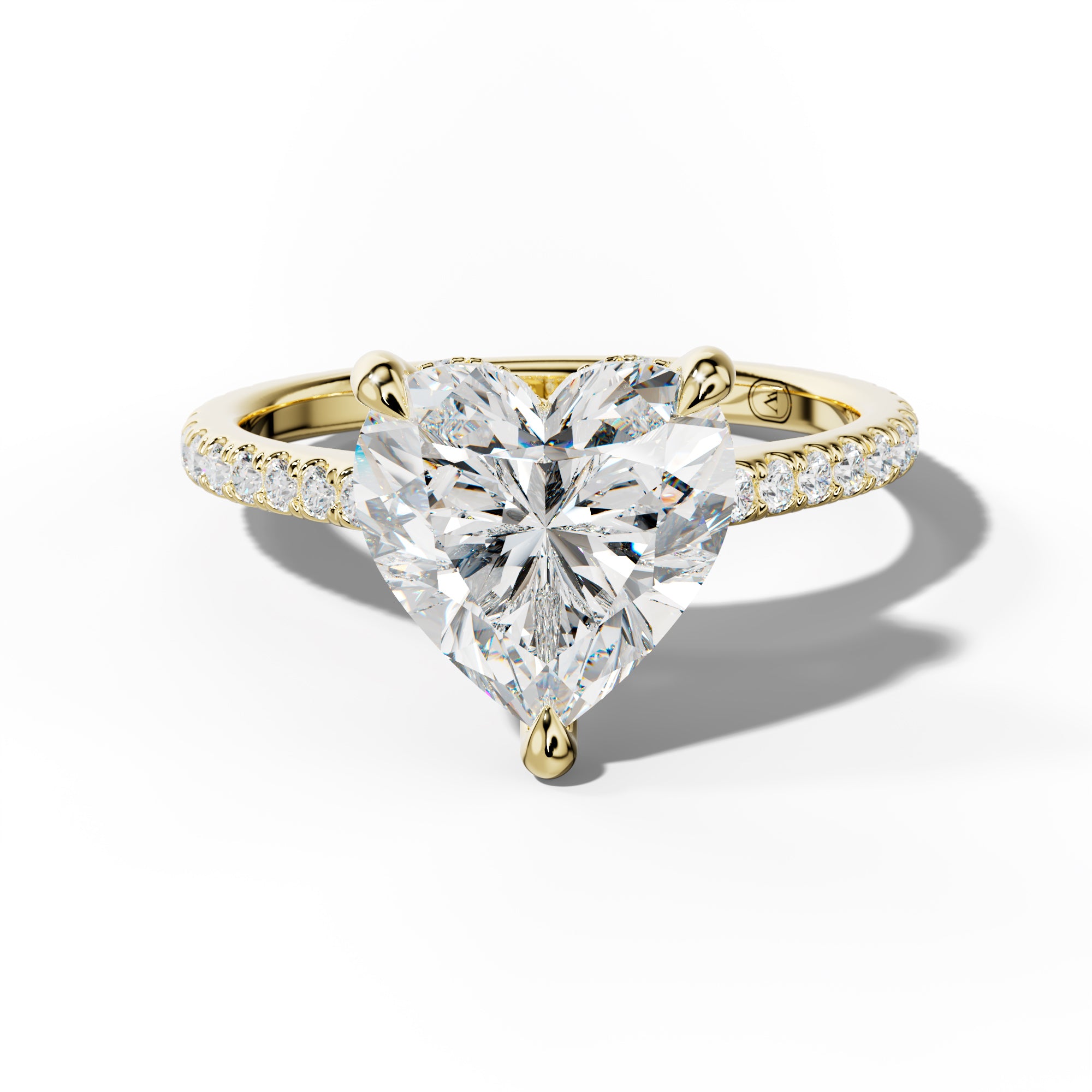 Aria Heart Diamond Engagement Ring