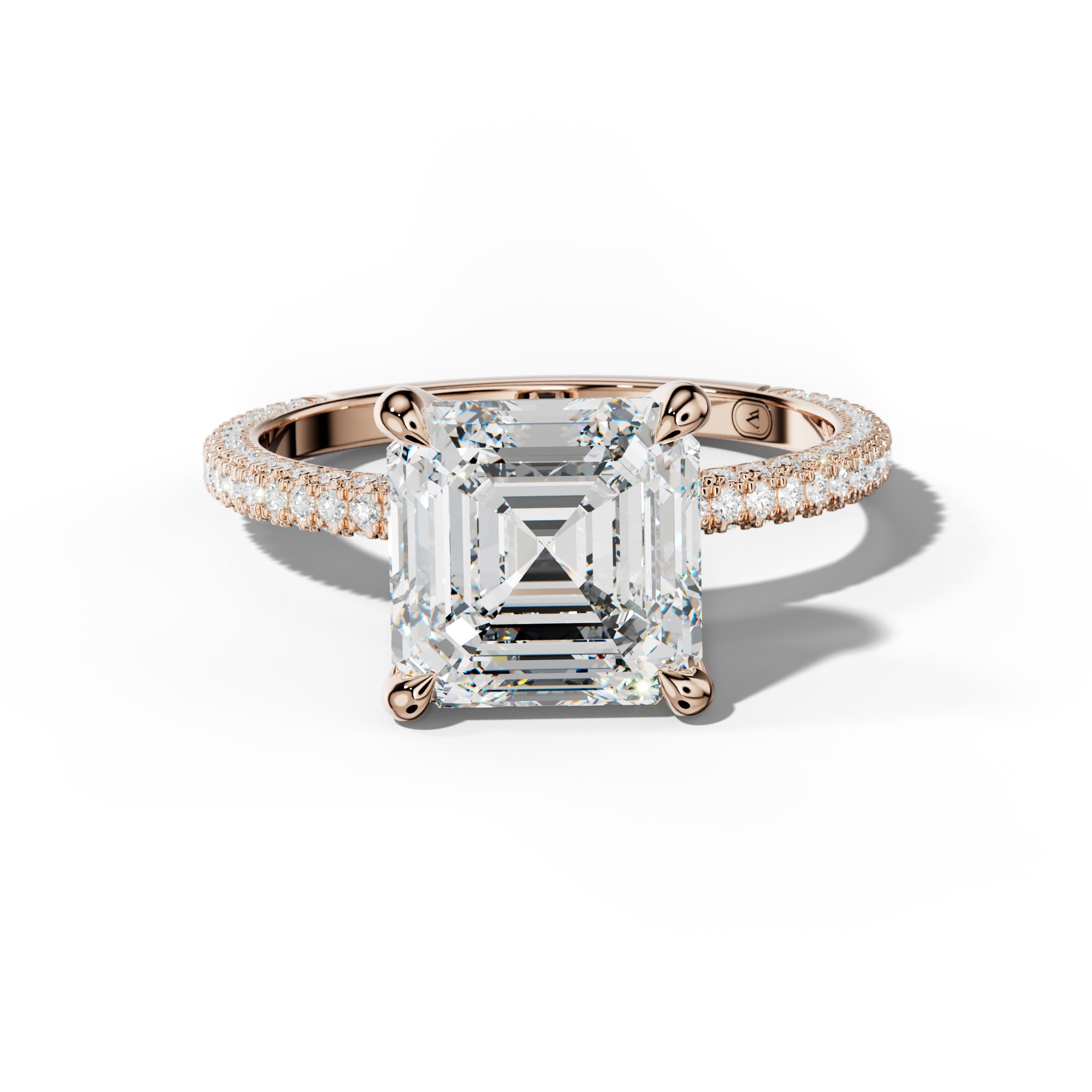 Brooklyn Asscher Diamond Engagement Ring