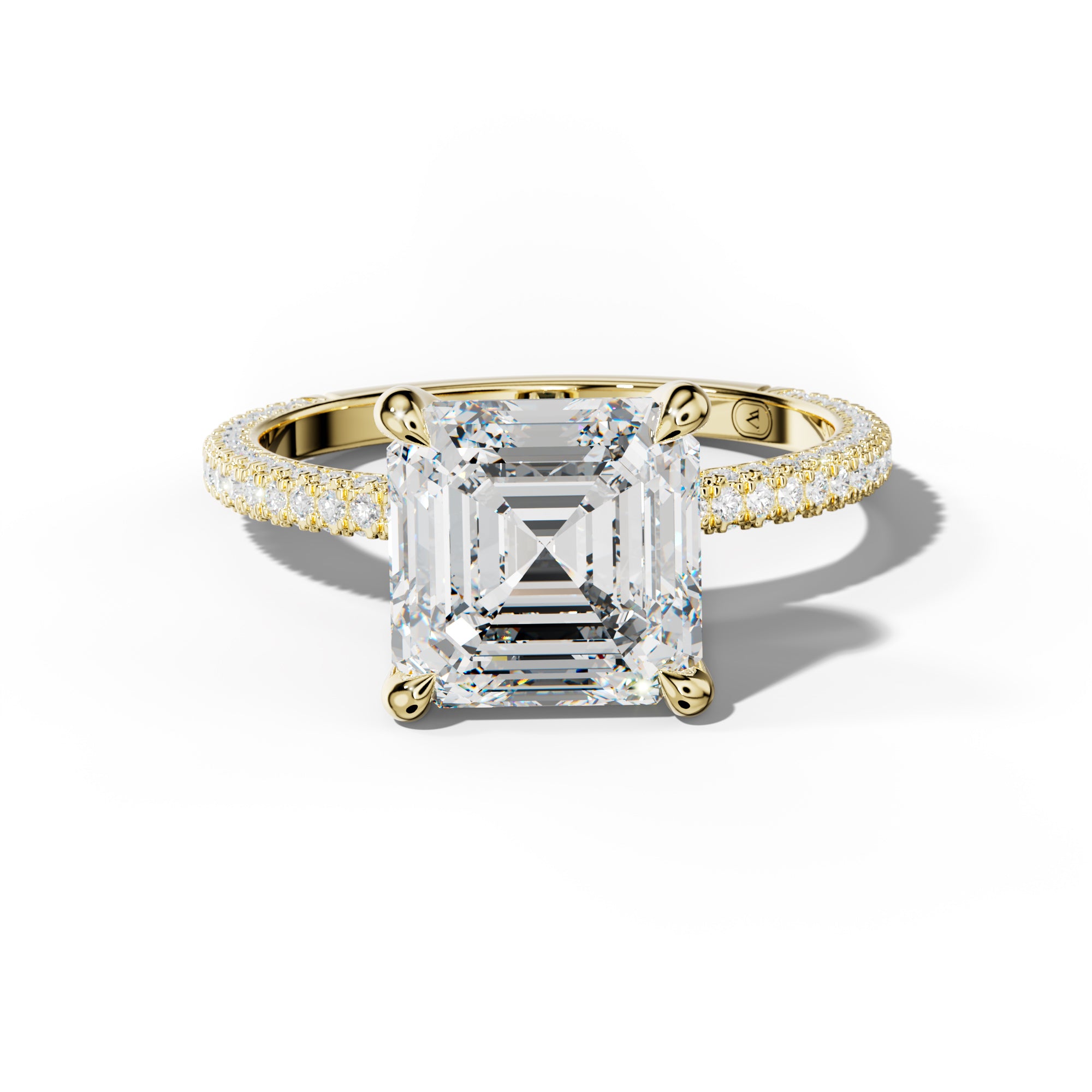 Brooklyn Asscher Diamond Engagement Ring