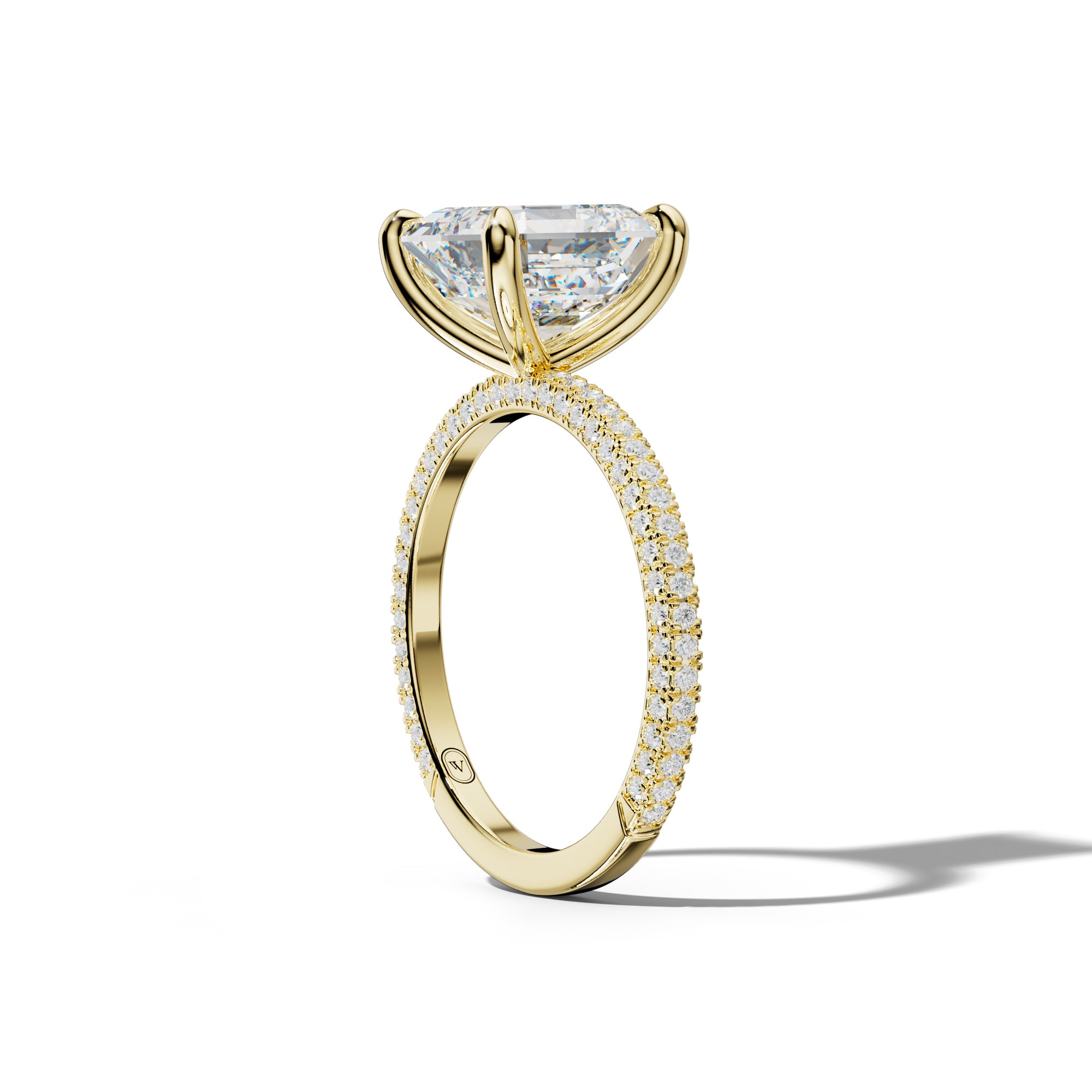 Brooklyn Asscher Diamond Engagement Ring