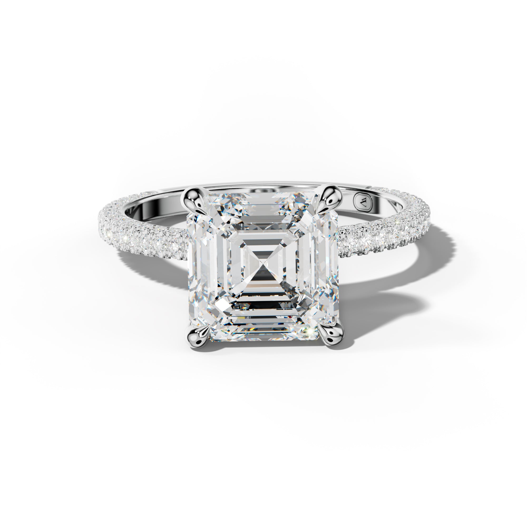 Brooklyn Asscher Diamond Engagement Ring