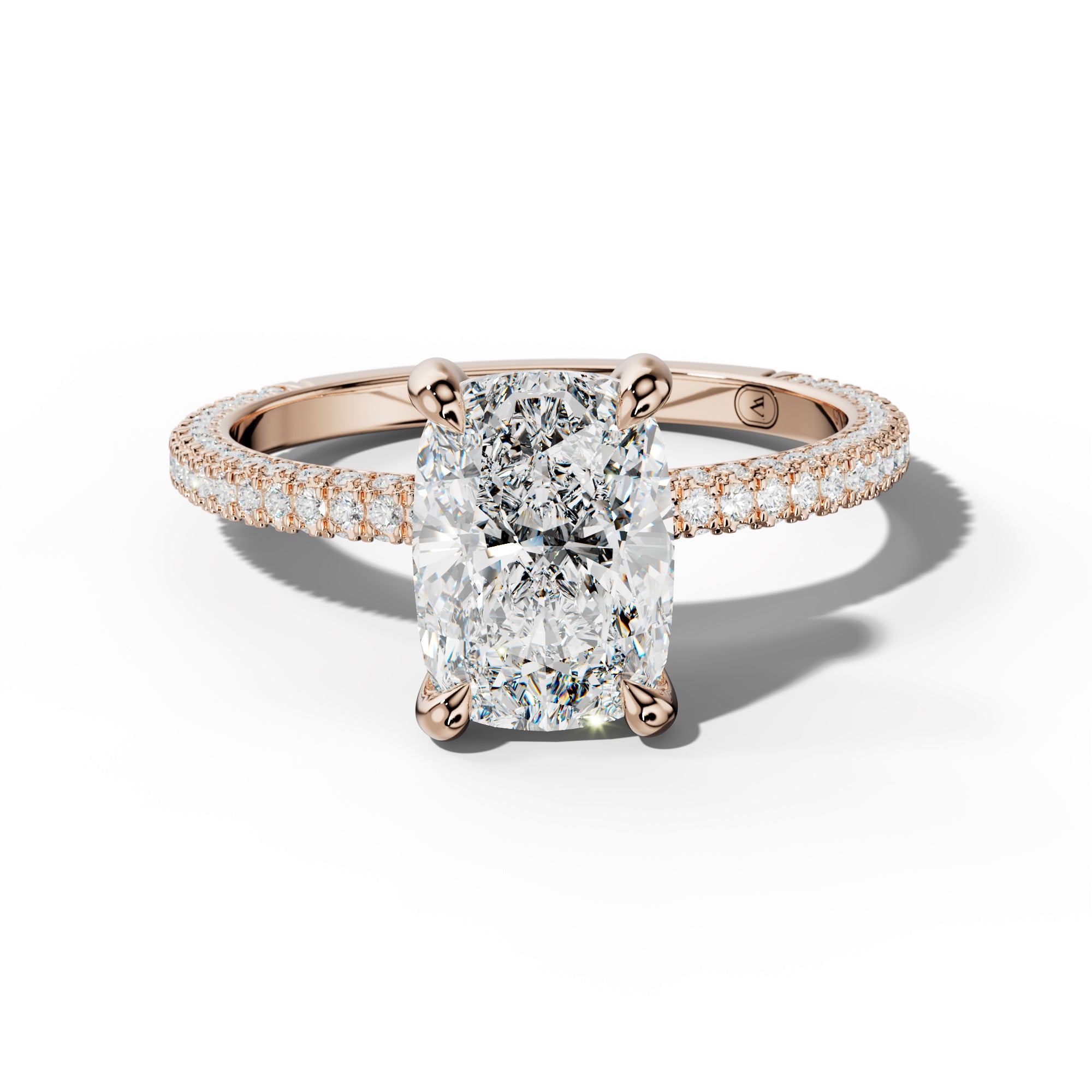 Brooklyn Elongated Cushion Diamond Engagement Ring