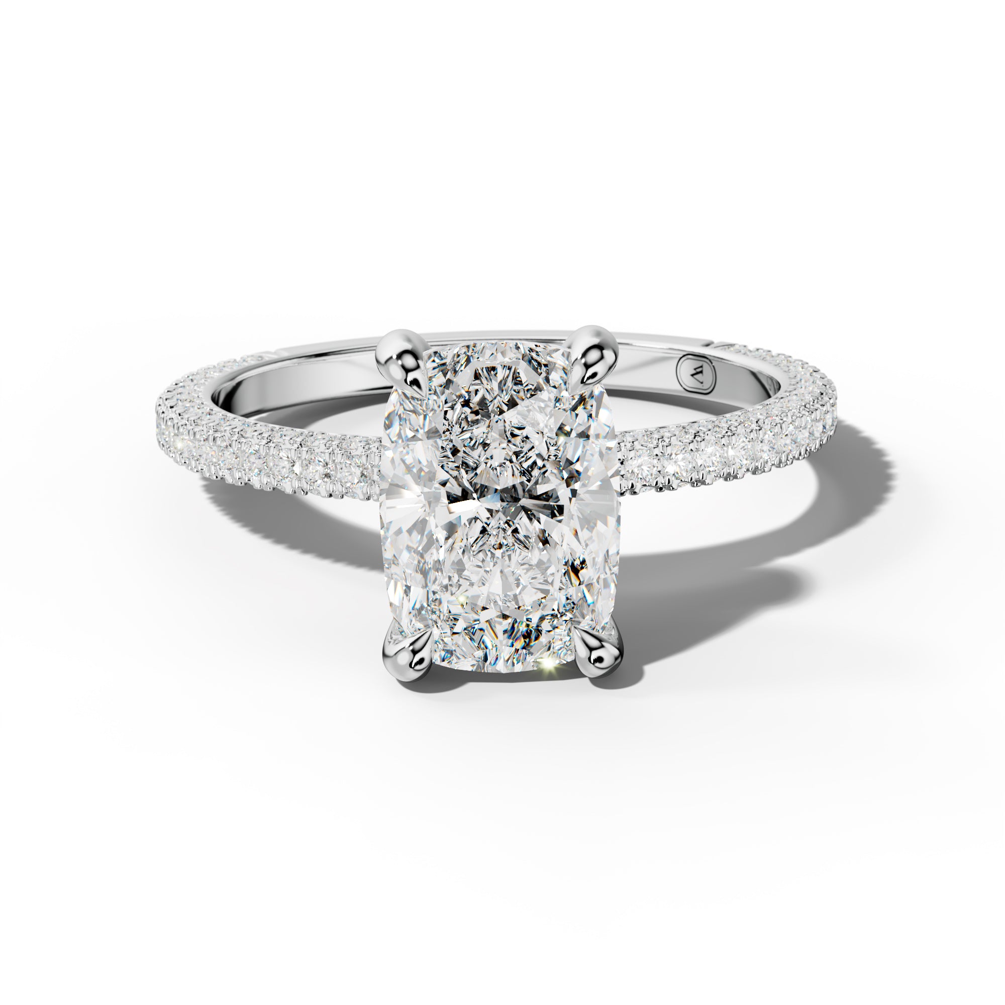 Brooklyn Elongated Cushion Diamond Engagement Ring