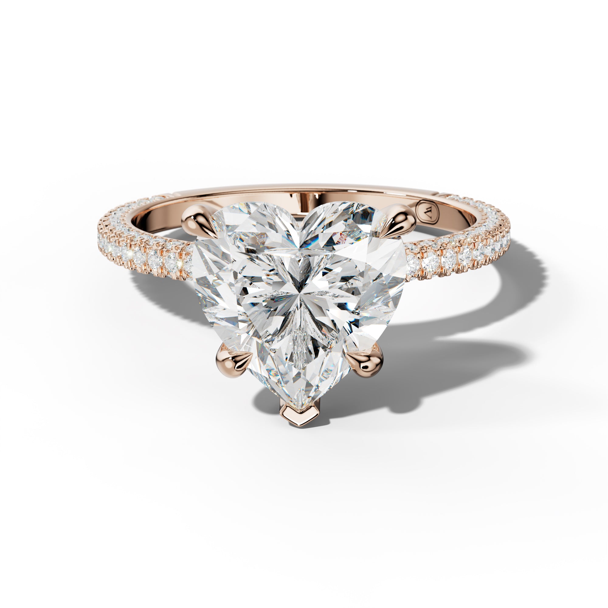 Brooklyn Heart Diamond Engagement Ring