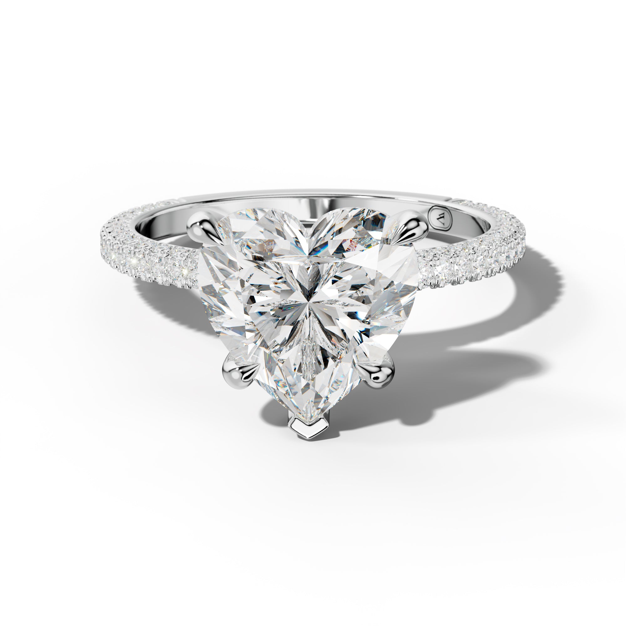 Brooklyn Heart Diamond Engagement Ring