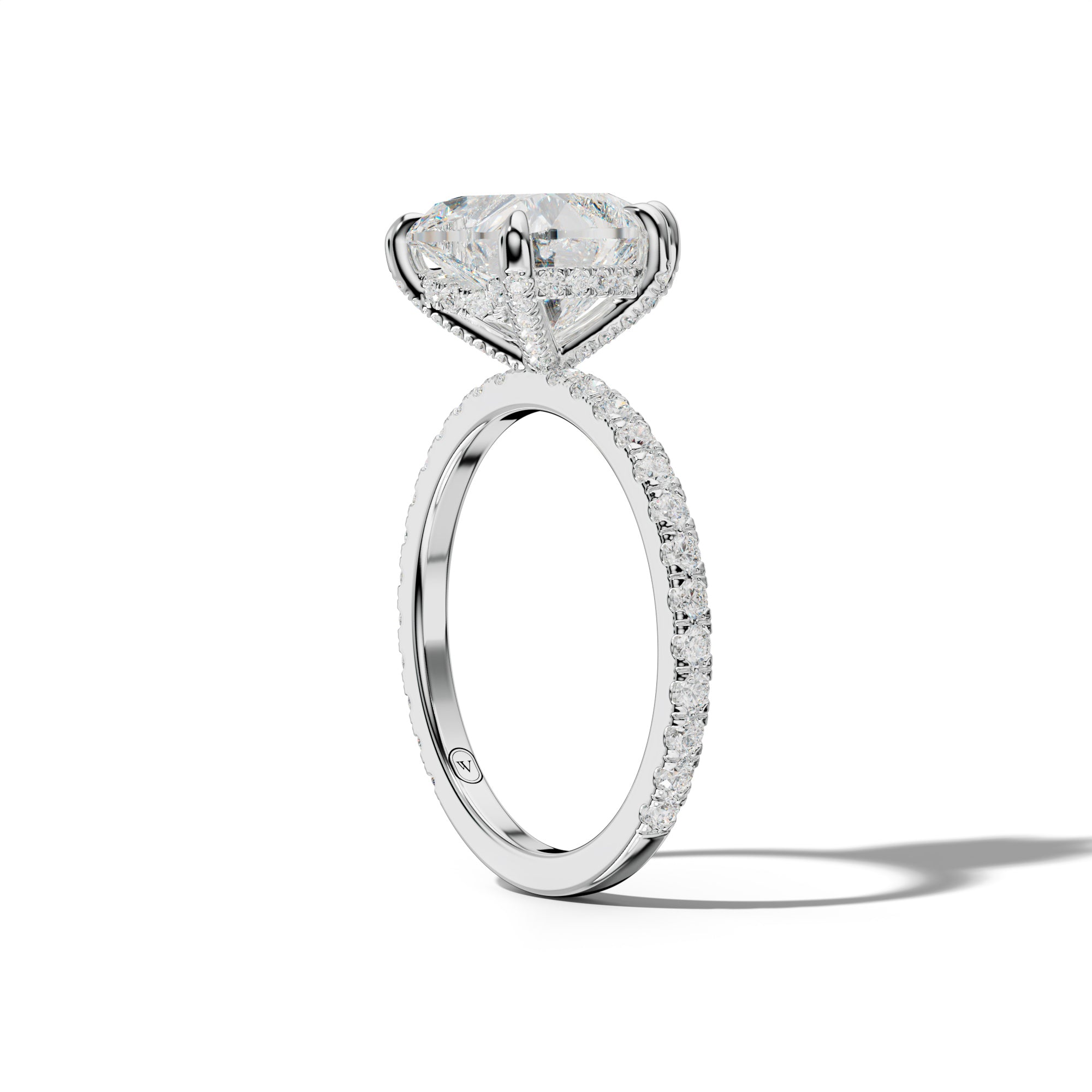 Chloe Heart Diamond Engagement Ring