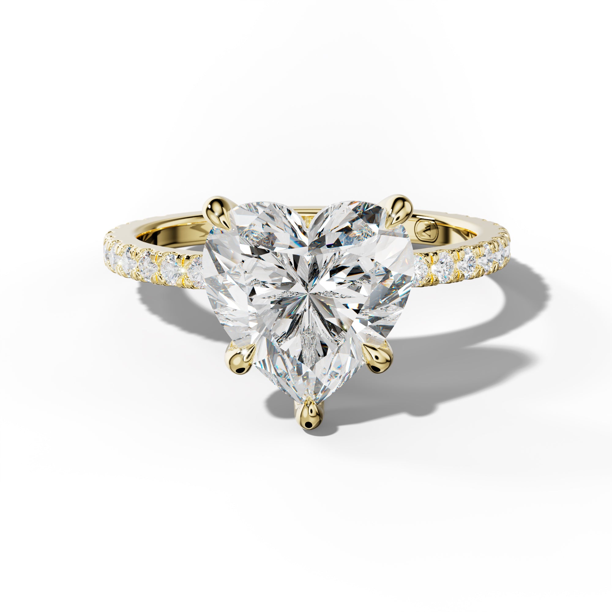 Chloe Heart Diamond Engagement Ring