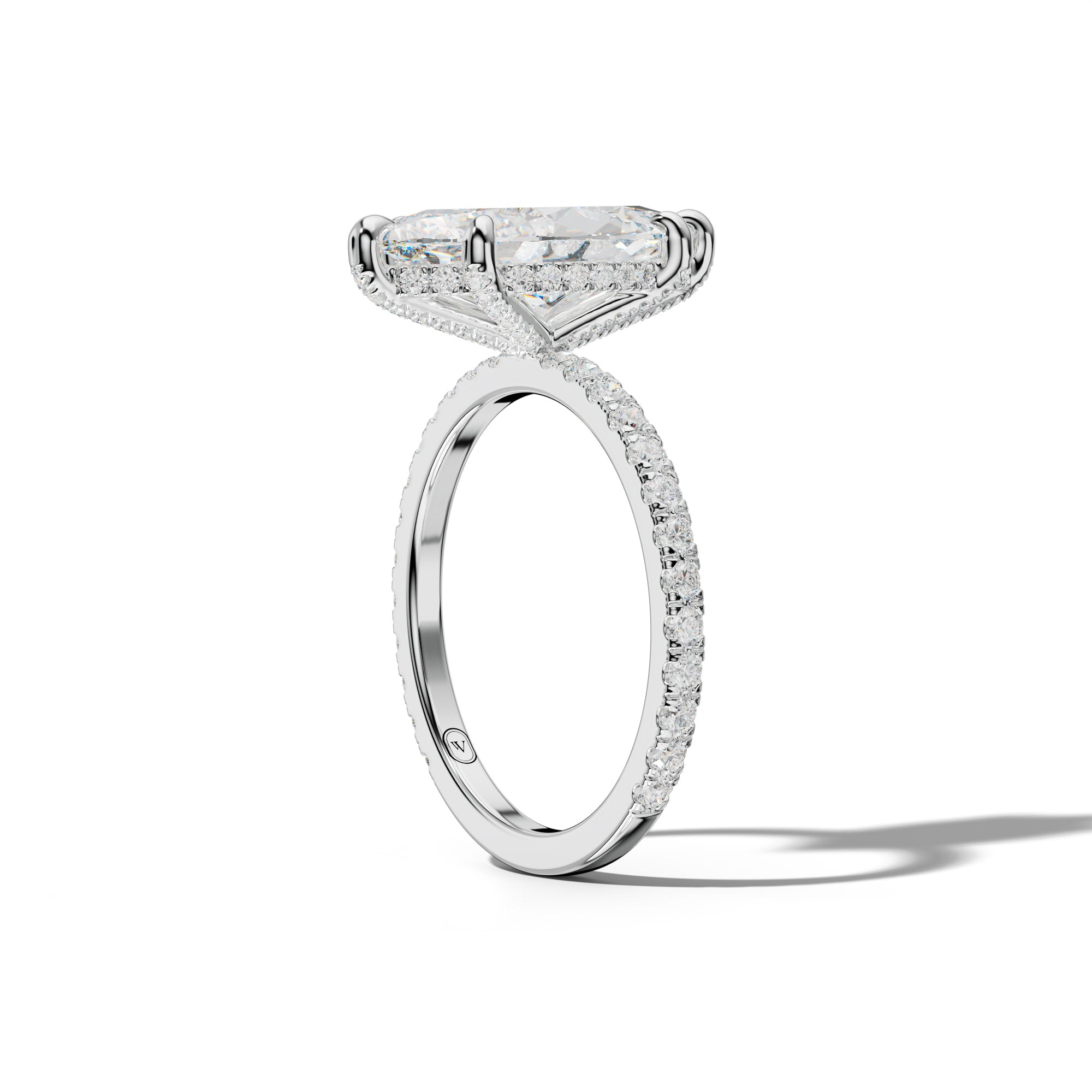 Chloe Six Prong Marquise Diamond Engagement Ring