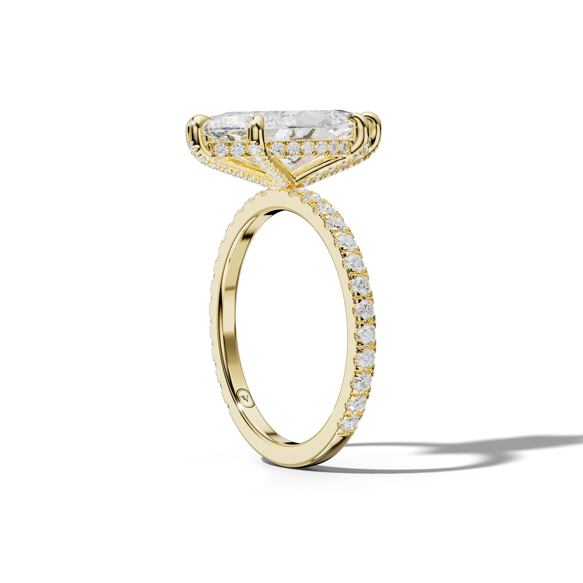 Chloe Six Prong Marquise Diamond Engagement Ring