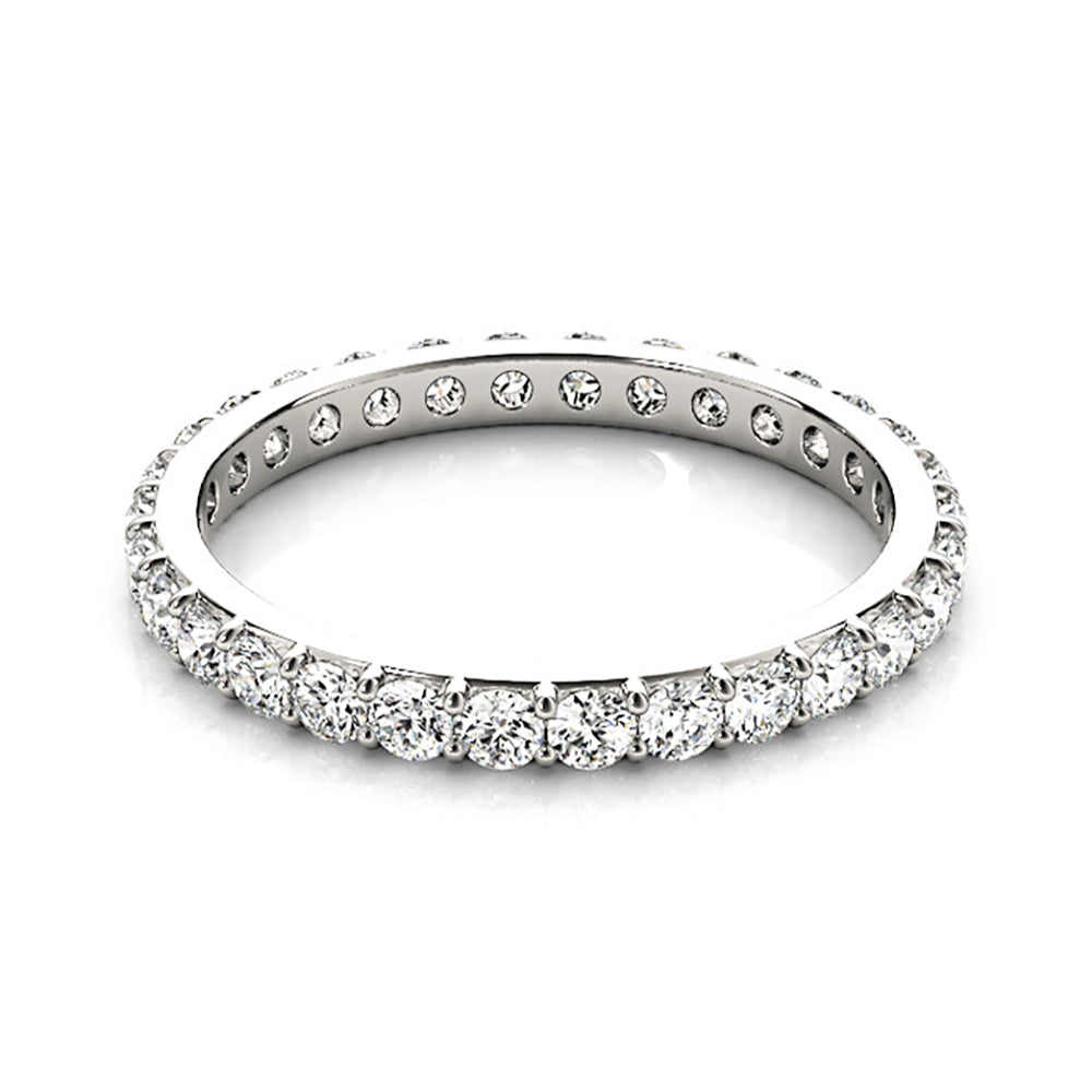 Classic Shared Prong 0.80 ct. Round Diamond Eternity Band-VIRABYANI
