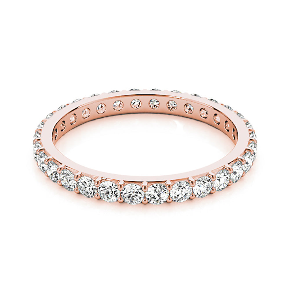 Classic Shared Prong 0.80 ct. Round Diamond Eternity Band-VIRABYANI