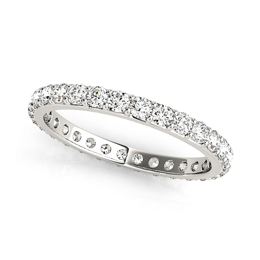 Classic Shared Prong 0.80 ct. Round Diamond Eternity Band-VIRABYANI