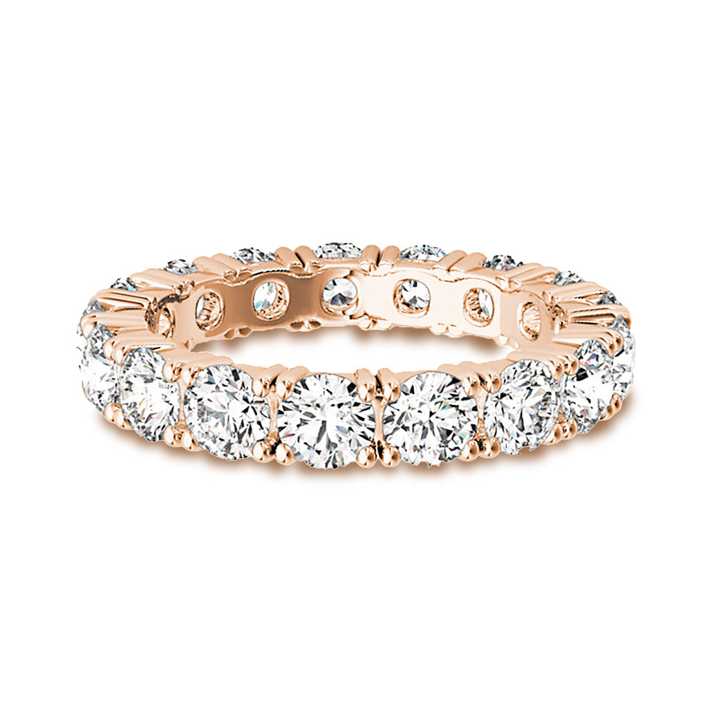 3.0 Carat Round Diamond Eternity Ring-VIRABYANI