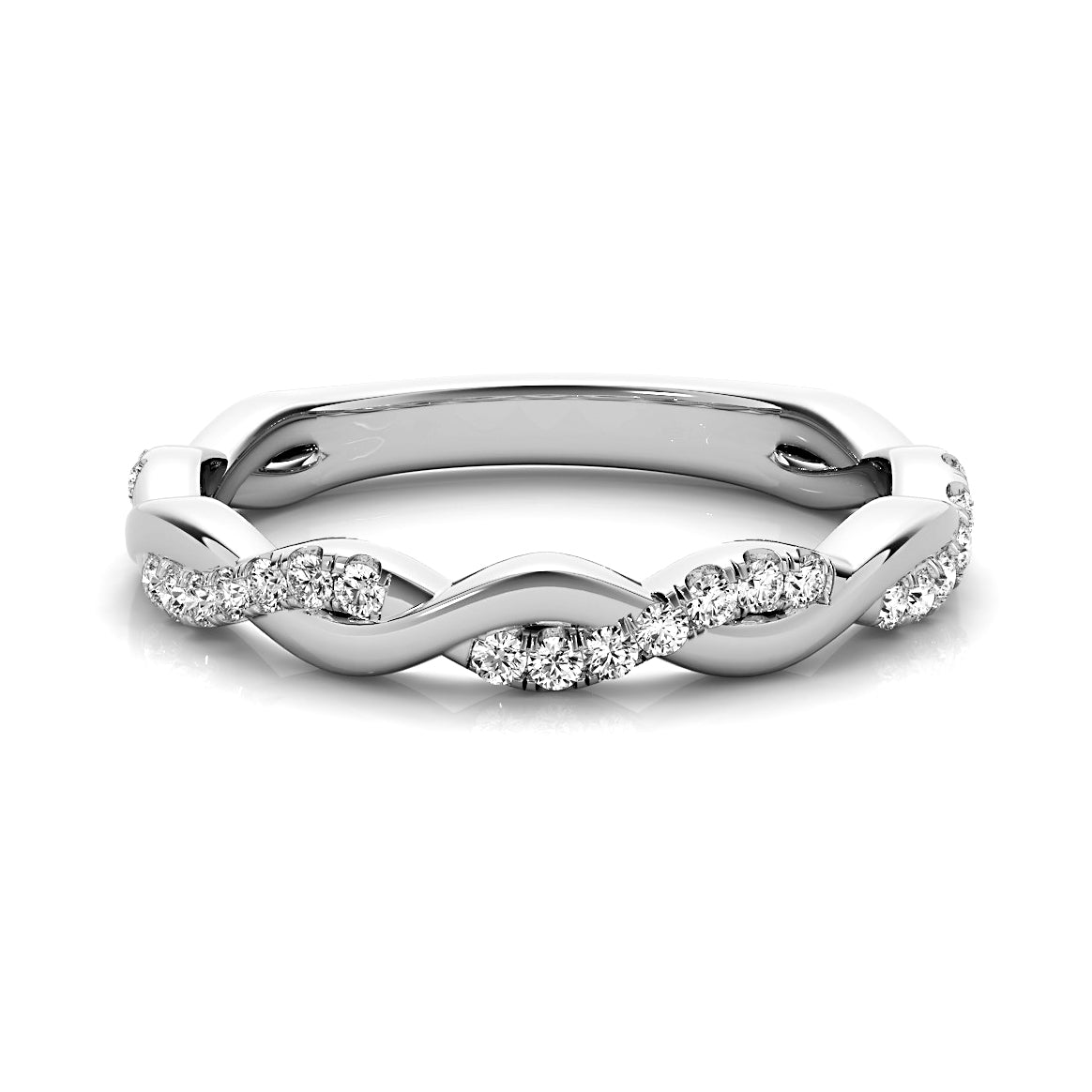 Petite Infinity Round Diamond Ring-VIRABYANI