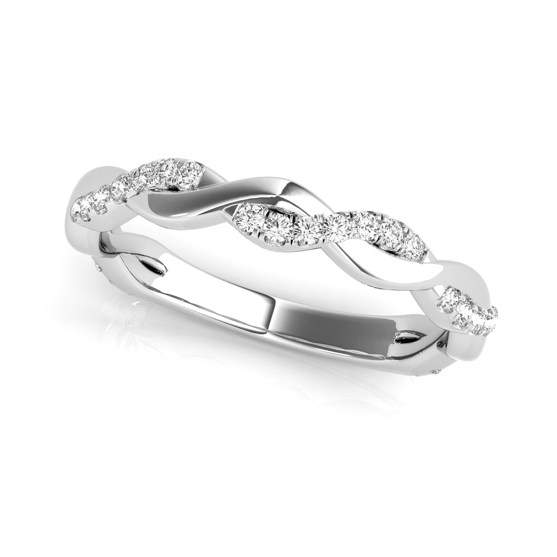 Petite Infinity Round Diamond Ring-VIRABYANI