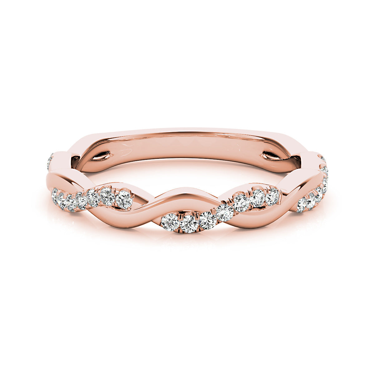 Petite Infinity Round Diamond Ring-VIRABYANI
