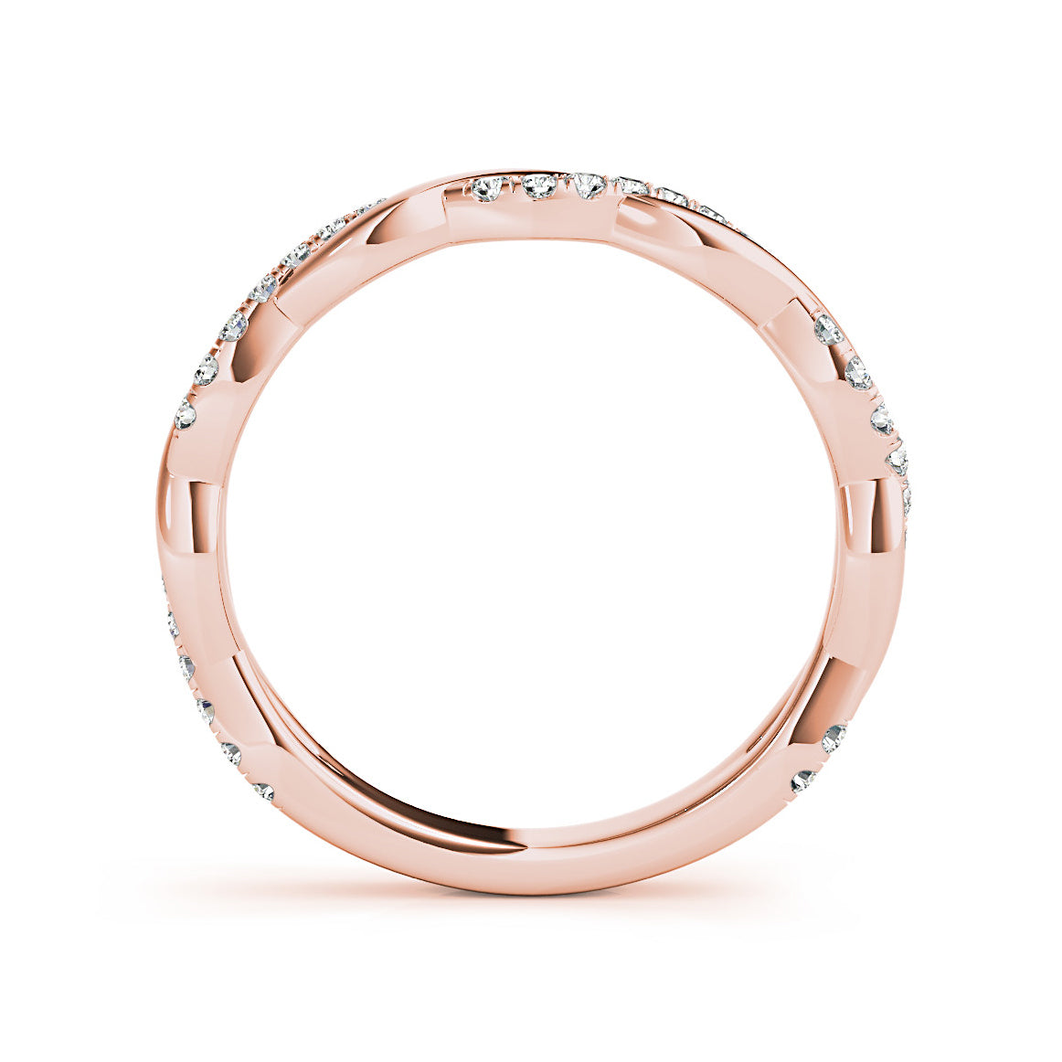 Petite Infinity Round Diamond Ring-VIRABYANI