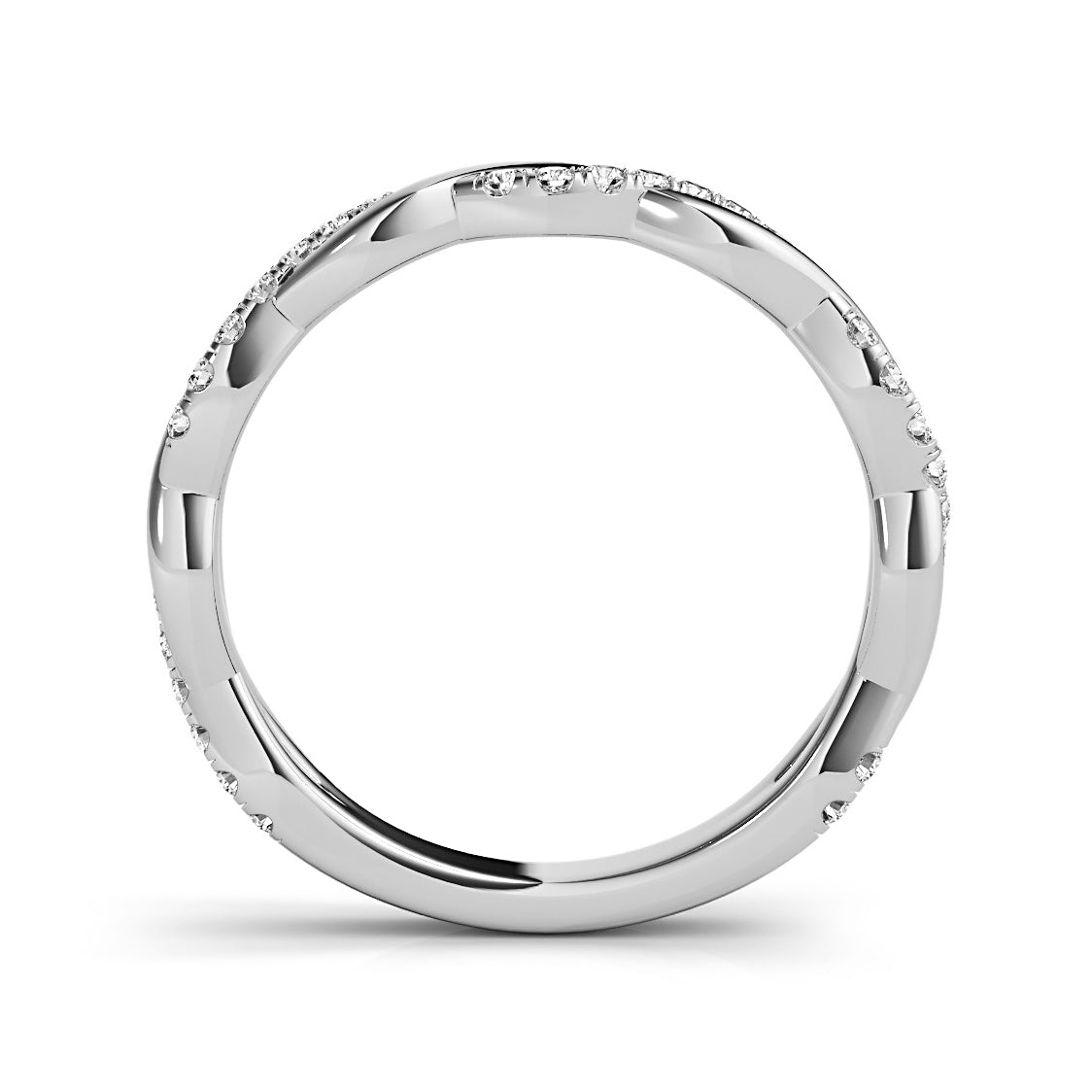 Petite Infinity Round Diamond Ring-VIRABYANI