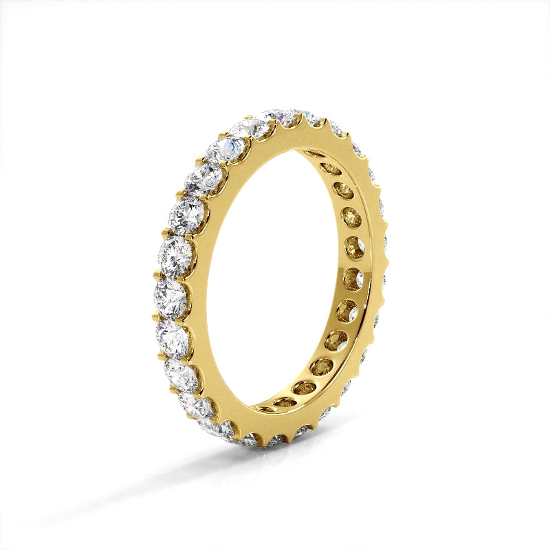 1.5 ct. Round Diamond Shared Prong Eternity Band-VIRABYANI
