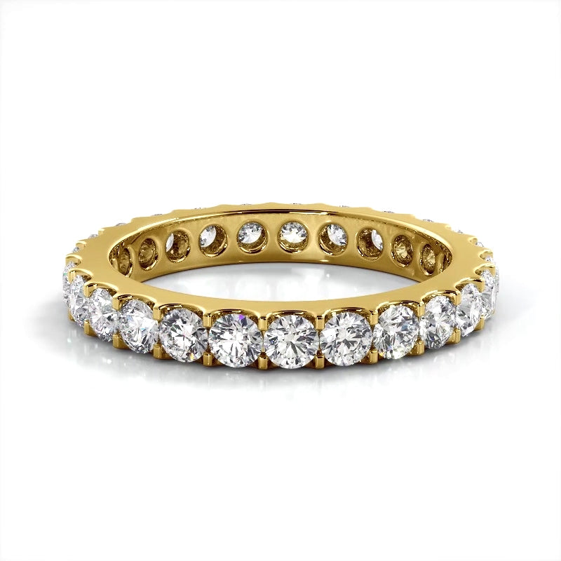 1.5 ct. Round Diamond Shared Prong Eternity Band-VIRABYANI