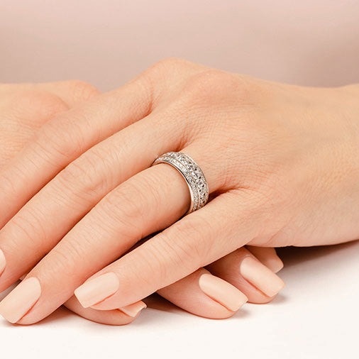 2.72 ct. Round Diamond Eternity Wedding Band-VIRABYANI