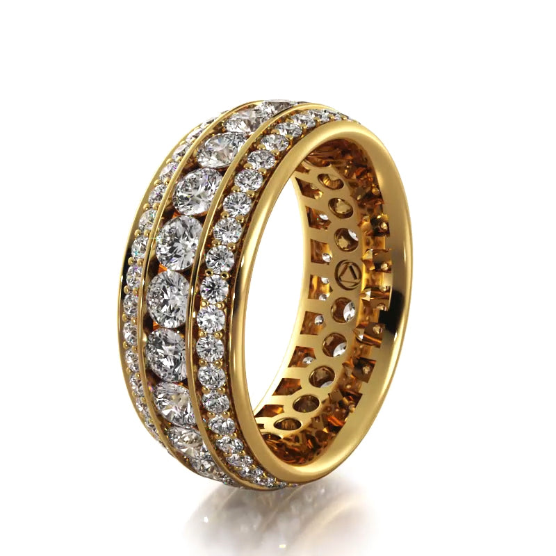 2.72 ct. Round Diamond Eternity Wedding Band