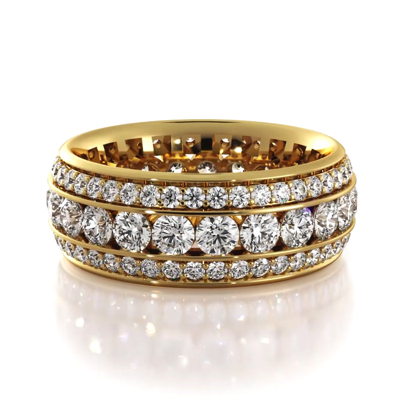 2.72 ct. Round Diamond Eternity Wedding Band