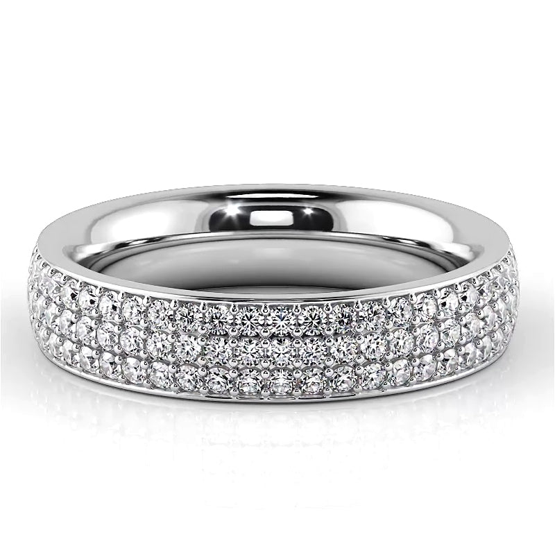 1.18 ct. Round Diamond Eternity Wedding Ring-VIRABYANI