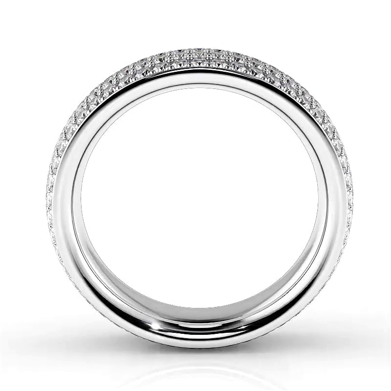 1.18 ct. Round Diamond Eternity Wedding Ring-VIRABYANI