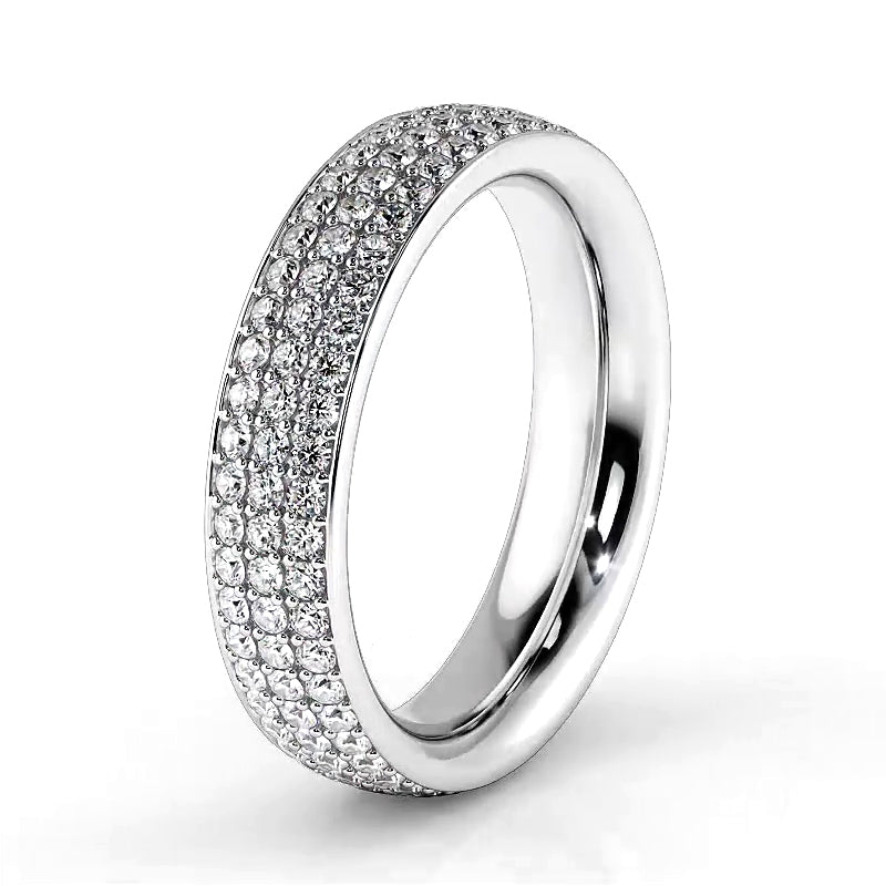 1.18 ct. Round Diamond Eternity Wedding Ring-VIRABYANI