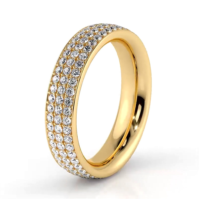 1.18 ct. Round Diamond Eternity Wedding Ring-VIRABYANI