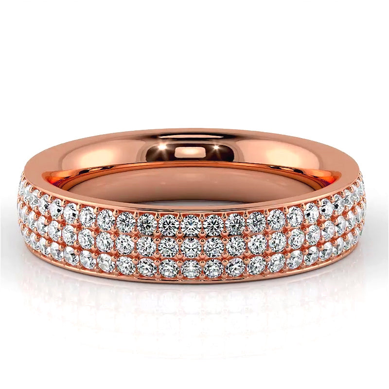 1.18 ct. Round Diamond Eternity Wedding Ring-VIRABYANI