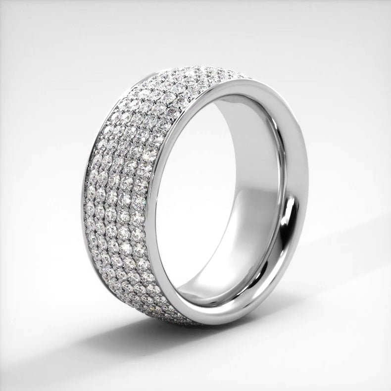 1.96 ct. Round Diamond Eternity Wedding Band-VIRABYANI